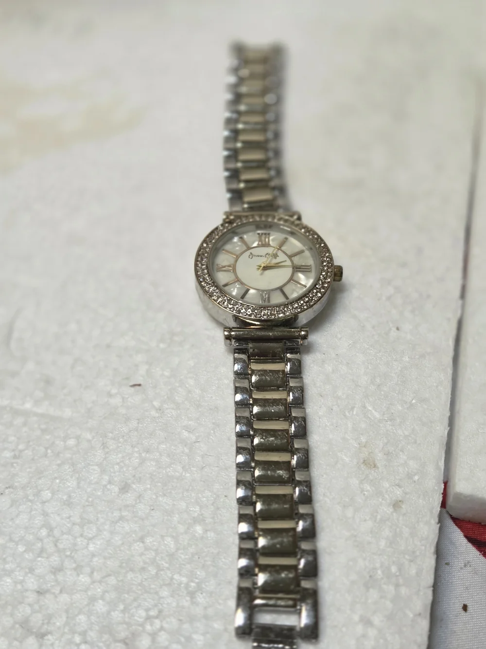 Jesica Carlyle Two-Tone Crystal Accent Ladies Watch - Silver/Gold